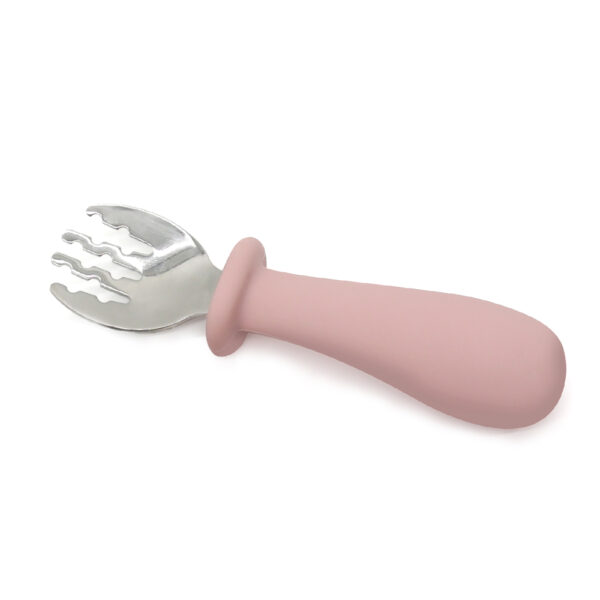 NURSIMOM TENEDOR DE ACERO CON MANGO DE SILICONA
